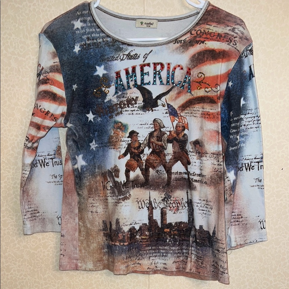 Cactus America Graphic Top